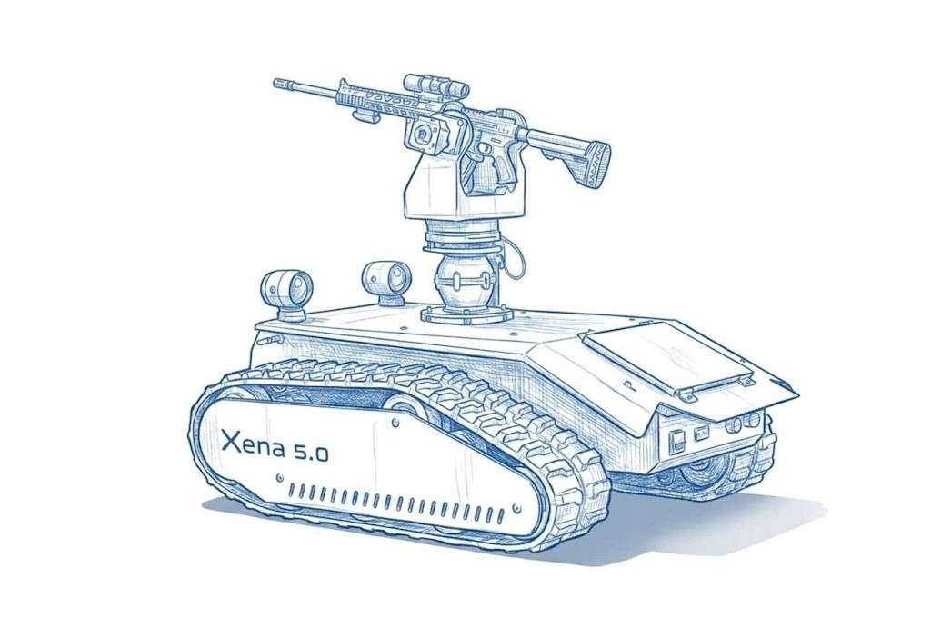 XENA™ UGV WITH RCWS (Unmanned Ground Vehicle) 